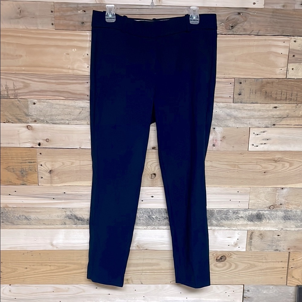 J. Crew size 10 Navy Blue Straight Leg High Waisted Dress Pants with Pockets